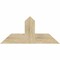 Ekena Millwork Portland Rough Sawn Timber Gable Bracket, Douglas Fir, 36"W x 16"H x 6"D x 6"F, 11/12 Pitch GBW036X16X0606POR00RDF - alternate 1